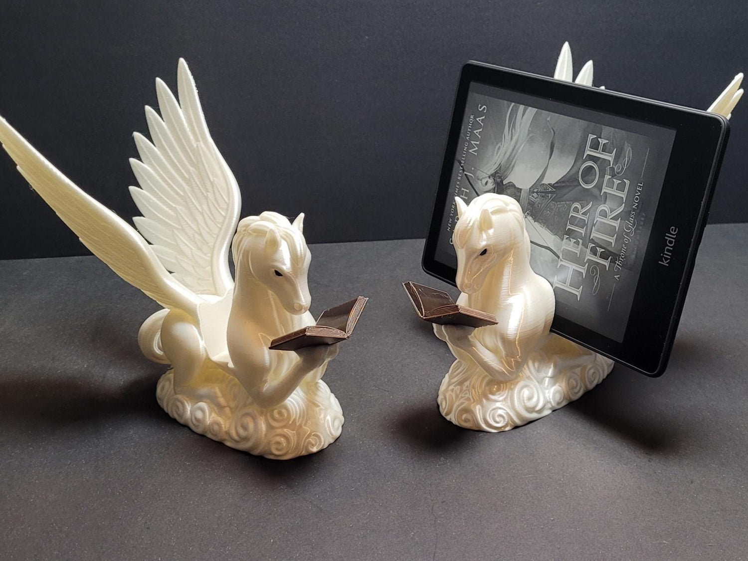 Pegasus Book Holder – Mythical Page Holder for Tablet, Medium (30mm), or Wide (50mm) Books | Fantasy Reading Gift for Book Lovers