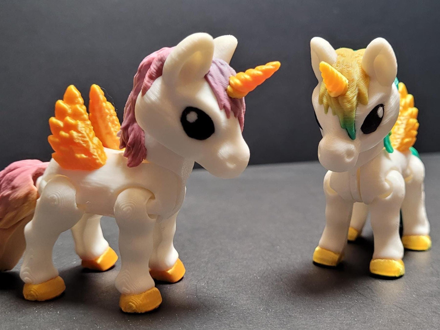 Magical Full-Size Unicorn and Alicorn Figurines – 3D Printed Fantasy Creatures – Shelf Decor and Gifts for Unicorn Lovers & Dreamers