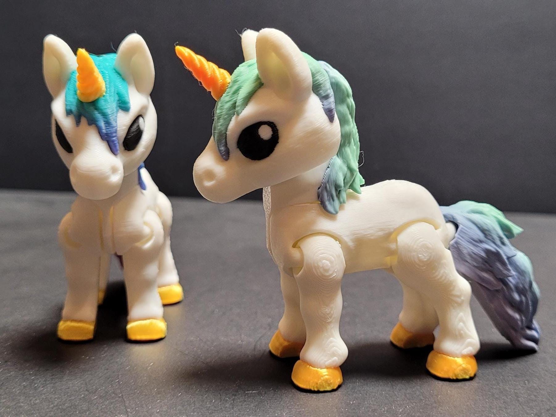 Magical Full-Size Unicorn and Alicorn Figurines – 3D Printed Fantasy Creatures – Shelf Decor and Gifts for Unicorn Lovers & Dreamers