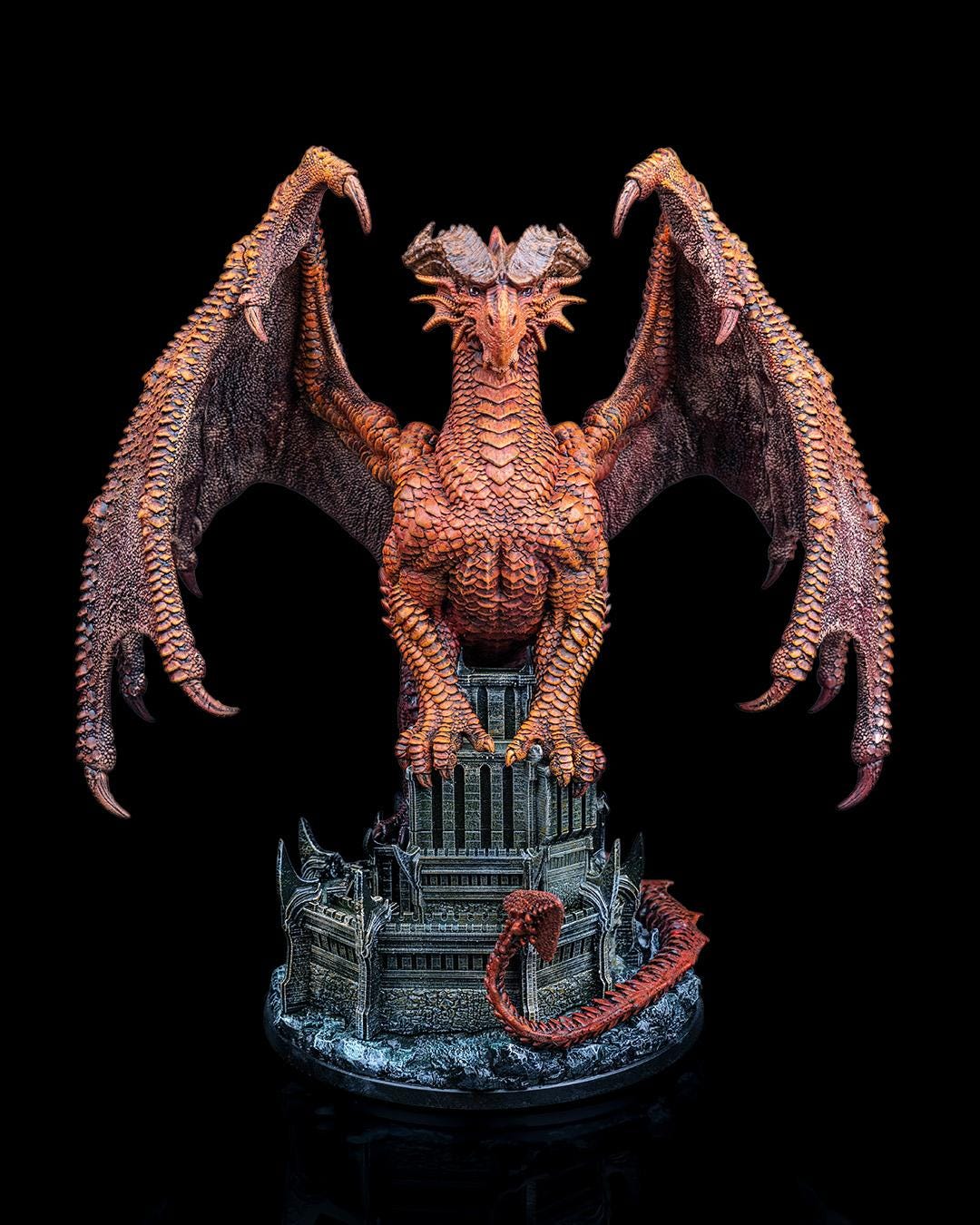 Majestic 3D Printed Dragon Figurine – Arnya the Dragon Queen | Fantasy Resin Model for DnD, TTRPG, Display, or Gift