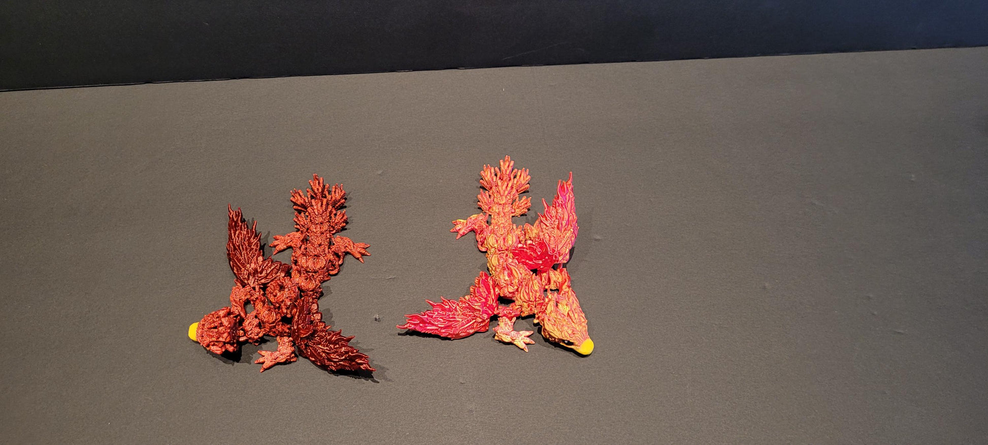 Vibrant Pheonix Dragon Figurine — 3D Printed Dragon with Detailed Eyes, Fantasy Décor, Gamer Gift & Dragon Collector’s Treasure