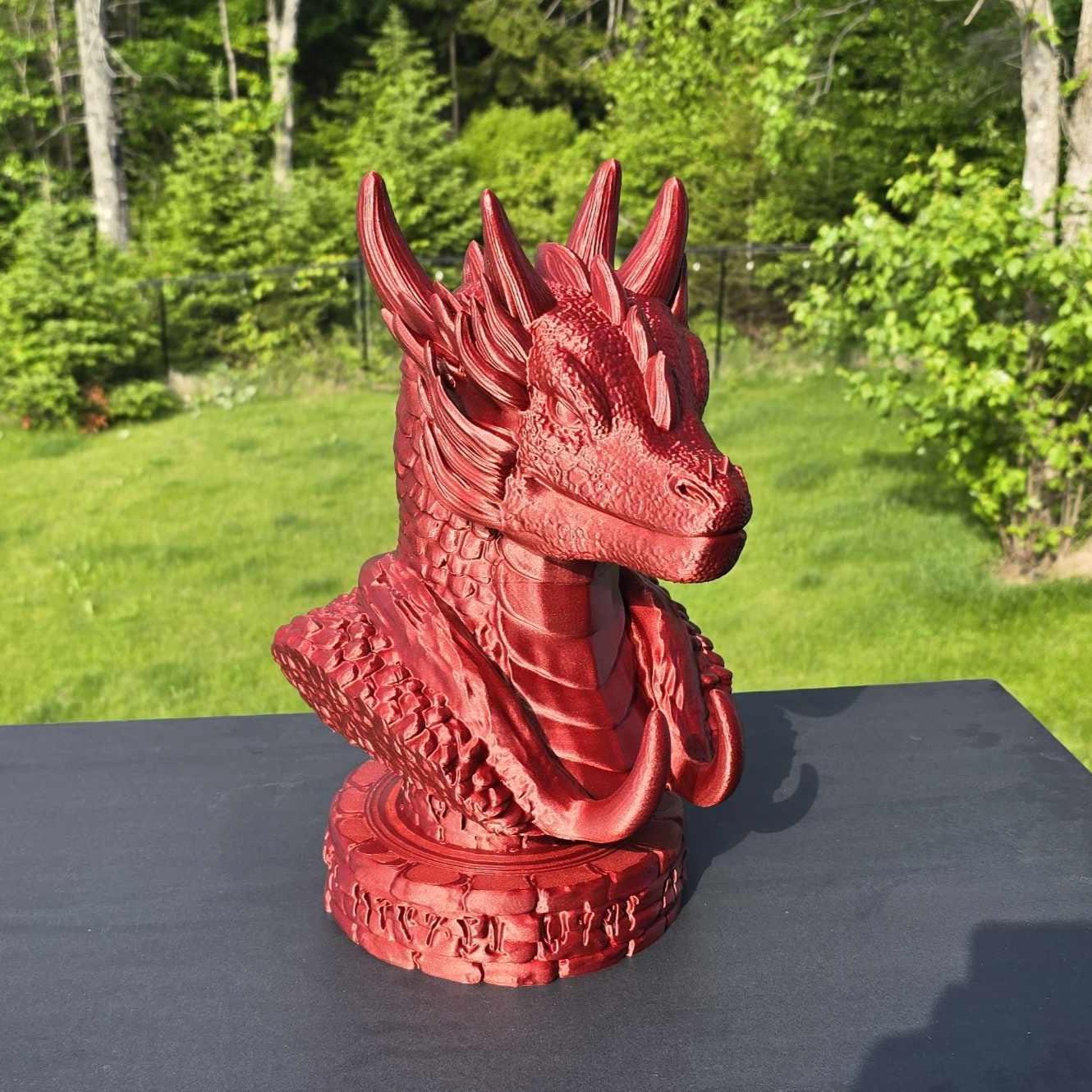 Dragon Bust Headphone Holder | 3D Printed Dragon Stand for Headsets, Sunglasses & Controllers | Sparkly or Solid Colors
