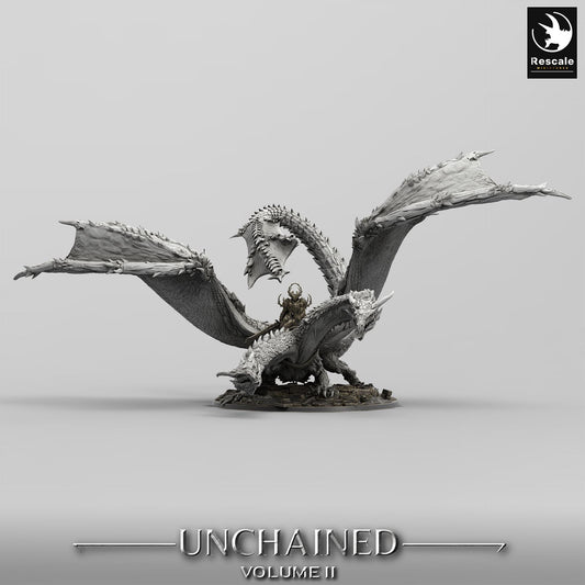Bialmulth Dragon | Lord of the Print | Wargaming | Dungeons and Dragons | Tabletop RPG | DnD | Fantasy models for painting | Mountain Dragon