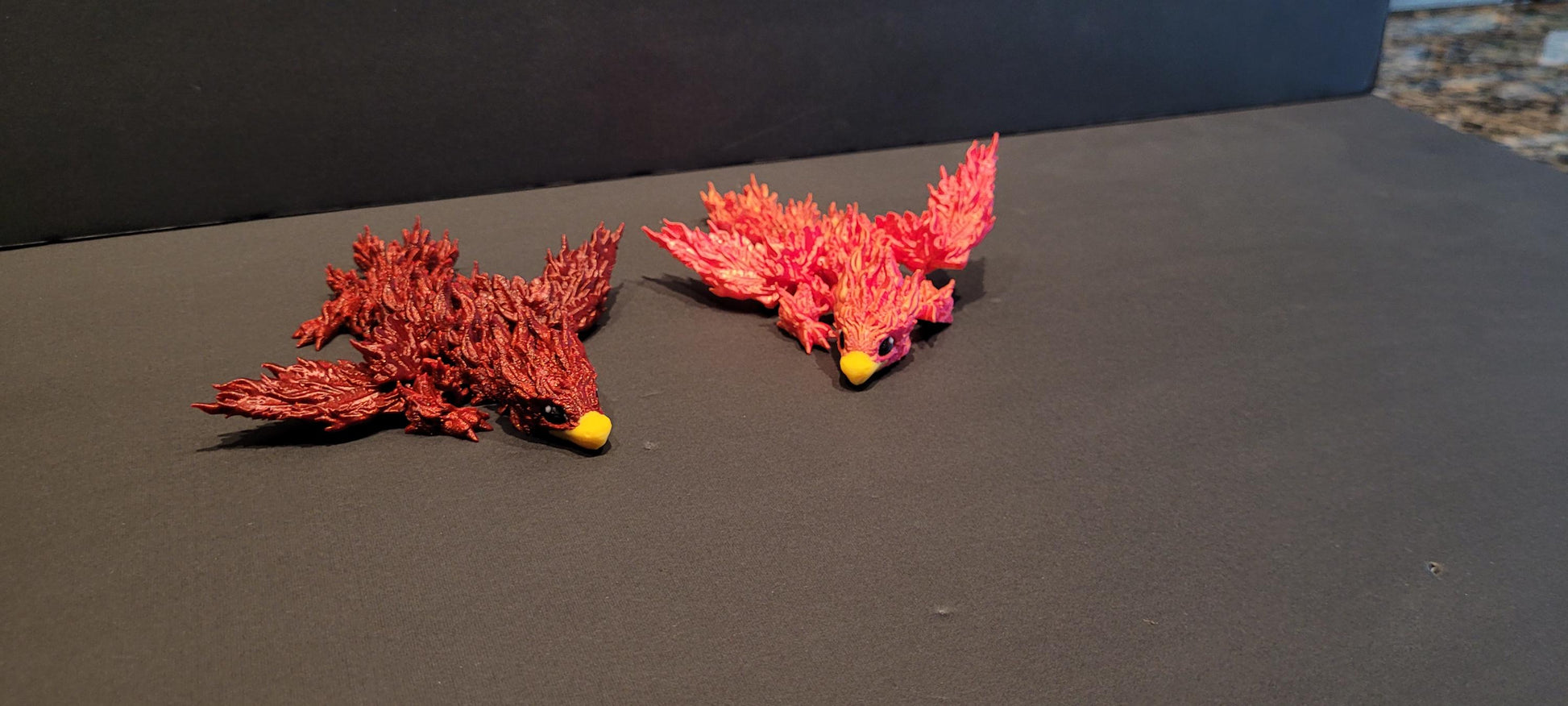 Vibrant Pheonix Dragon Figurine — 3D Printed Dragon with Detailed Eyes, Fantasy Décor, Gamer Gift & Dragon Collector’s Treasure