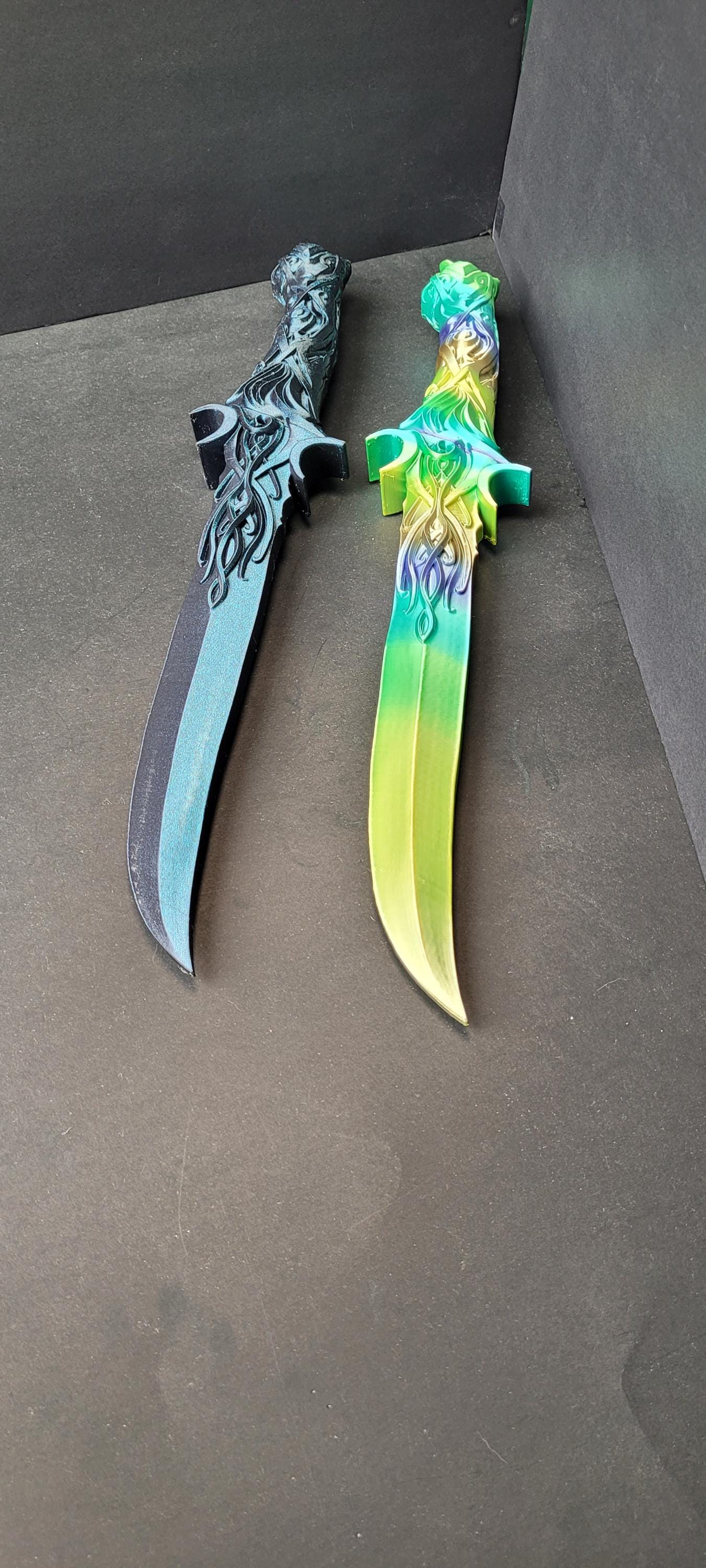 Whisperer Elven Dagger Prop - Handcrafted Fantasy Knife for Cosplay, LARP, and Decor - High-Quality Elvish Blade Replica - Ideal for Cosplay