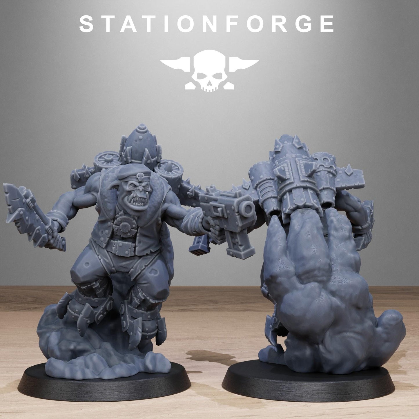 Orkaz Flyers | Station Forge | Wargaming | Ork | Set if 10 Miniatures | Orc