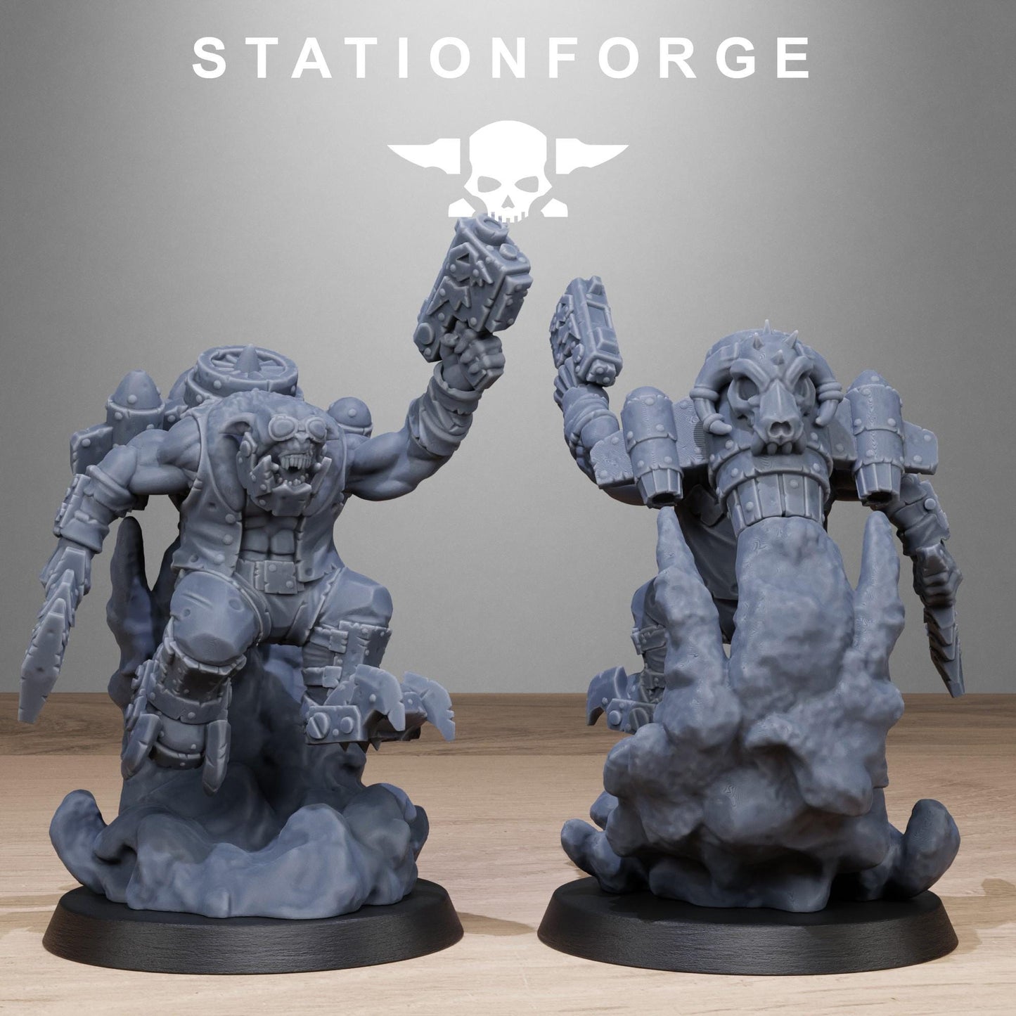 Orkaz Flyers | Station Forge | Wargaming | Ork | Set if 10 Miniatures | Orc