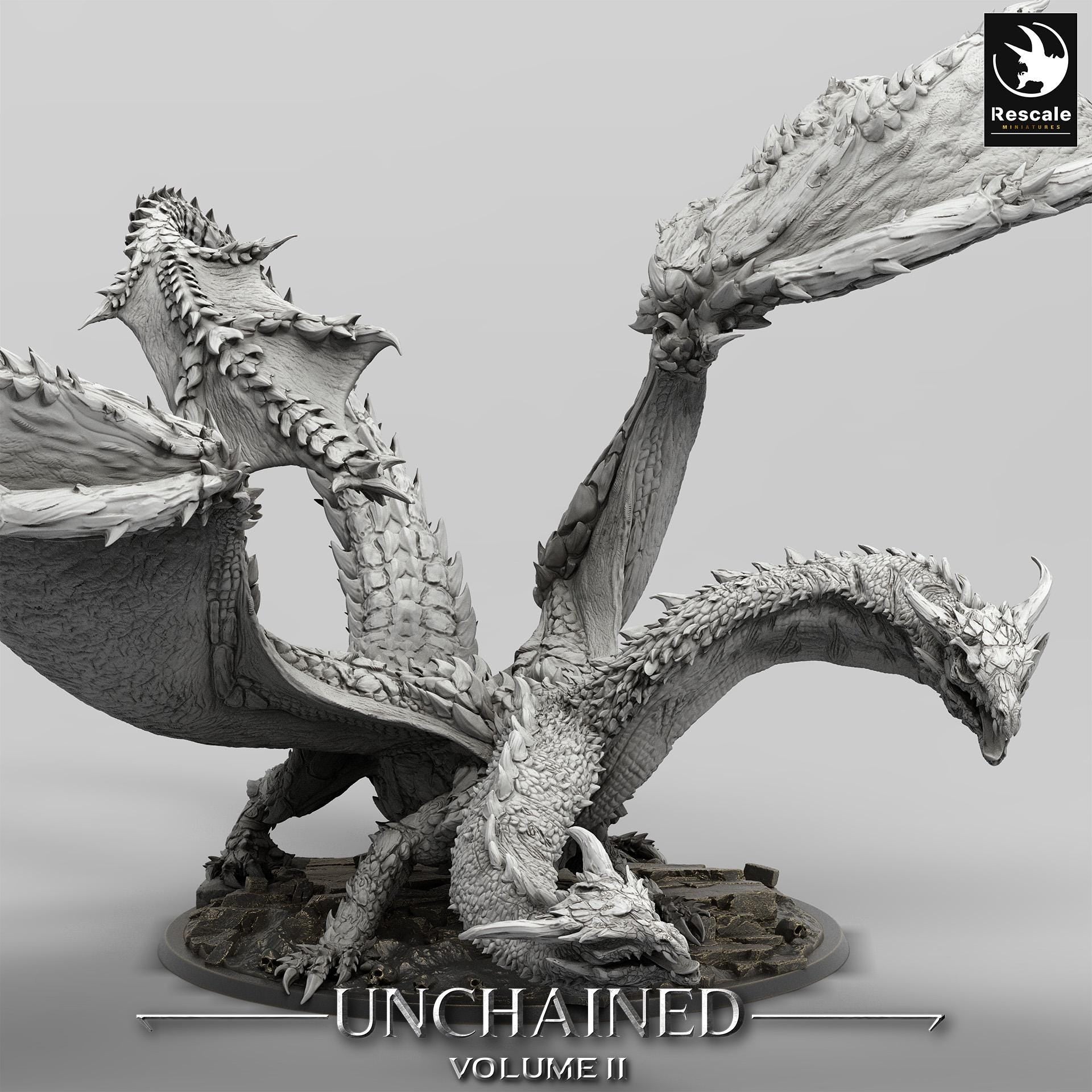 Bialmulth Dragon | Lord of the Print | Wargaming | Dungeons and Dragons | Tabletop RPG | DnD | Fantasy models for painting | Mountain Dragon