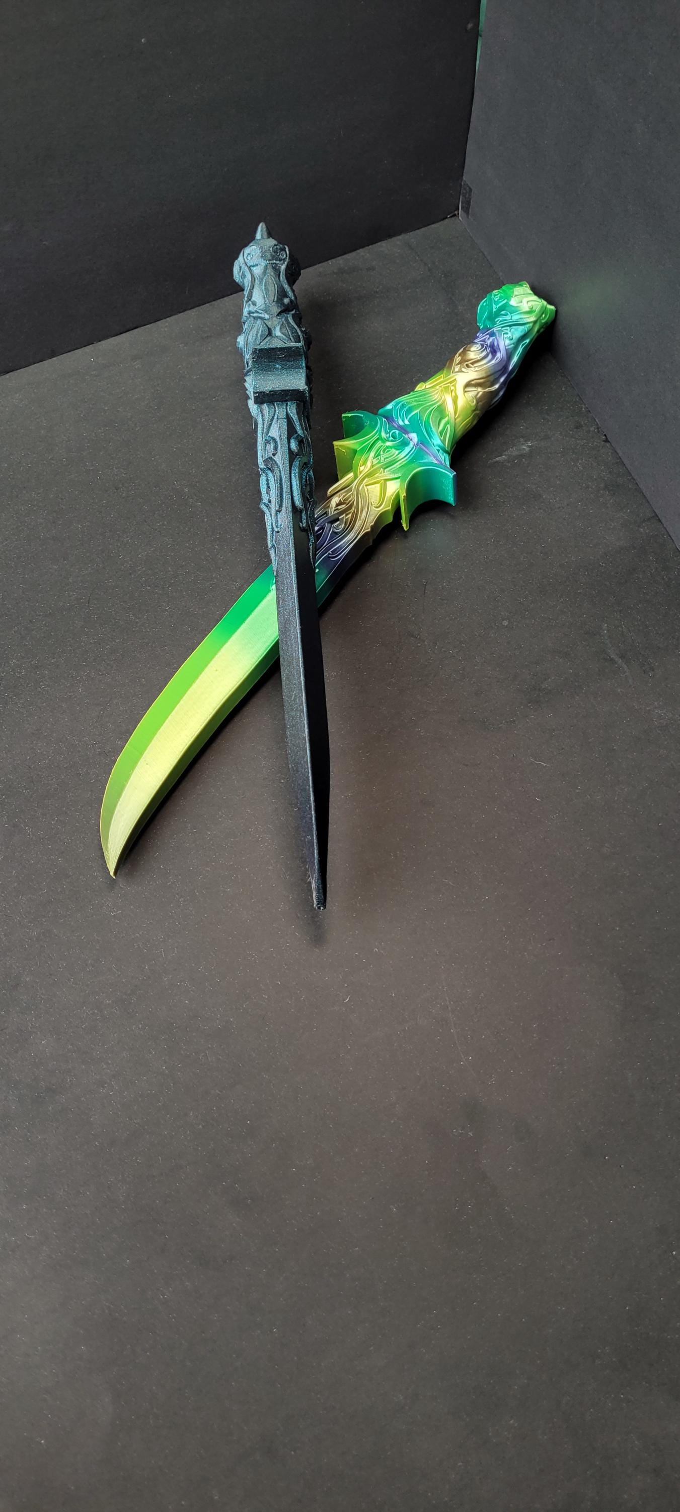 Whisperer Elven Dagger Prop - Handcrafted Fantasy Knife for Cosplay, LARP, and Decor - High-Quality Elvish Blade Replica - Ideal for Cosplay