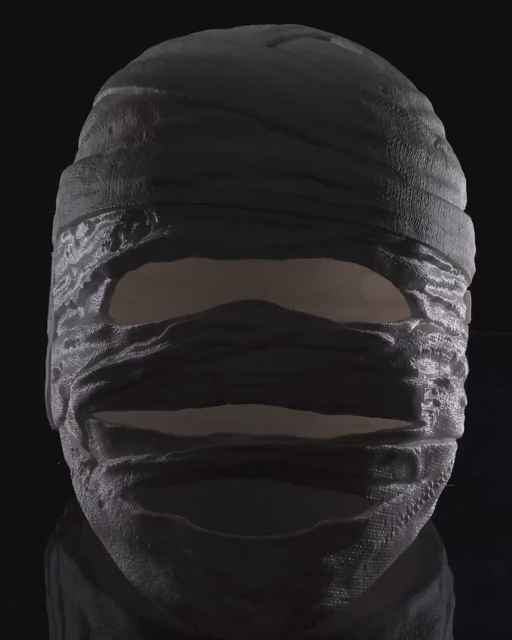 3D Printed Wrap Head Halloween Mask | Halloween Costume Accessory | Spooky Decorative Mask | 3 Sizes Available for Adults & Kids