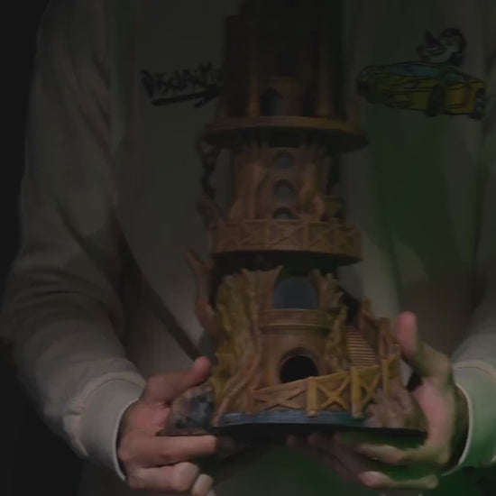 Watch Tower Dice Tower | Handcrafted Magic Dice Holder | Unique Tabletop RPG Accessory | Fantasy-Themed Gaming Decor
