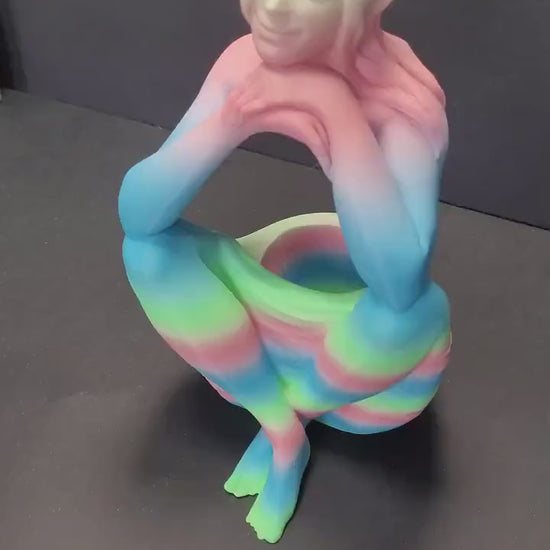 Elven Sanctuary Planter – 3D Printed Fantasy Plant Pot | Succulent, Herb and Flower Holder | Enchanted Elven Home & Garden Decor
