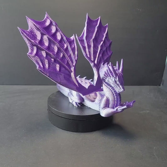 Dragon Book Keeper – 3D Printed Fantasy Book or Tablet Stand | Fantasy Home Decor