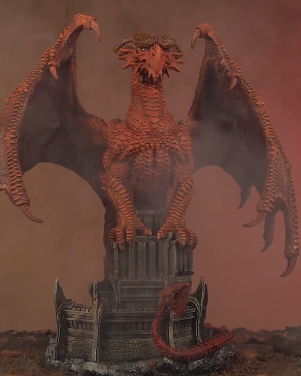 Majestic 3D Printed Dragon Figurine – Arnya the Dragon Queen | Fantasy Resin Model for DnD, TTRPG, Display, or Gift