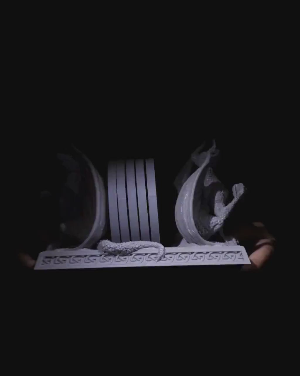 Dragons of the Coast Holder with Set of 6 Coasters – Fantasy-Themed  Decor | Unique Dragon Gift for Home | Handcrafted Drink Coaster Set