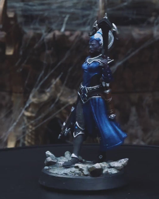 Female Dark Elf Huntress Miniature for Dungeons and Dragons - Detailed Tabletop RPG Figurine for Roleplaying Games and Collectors